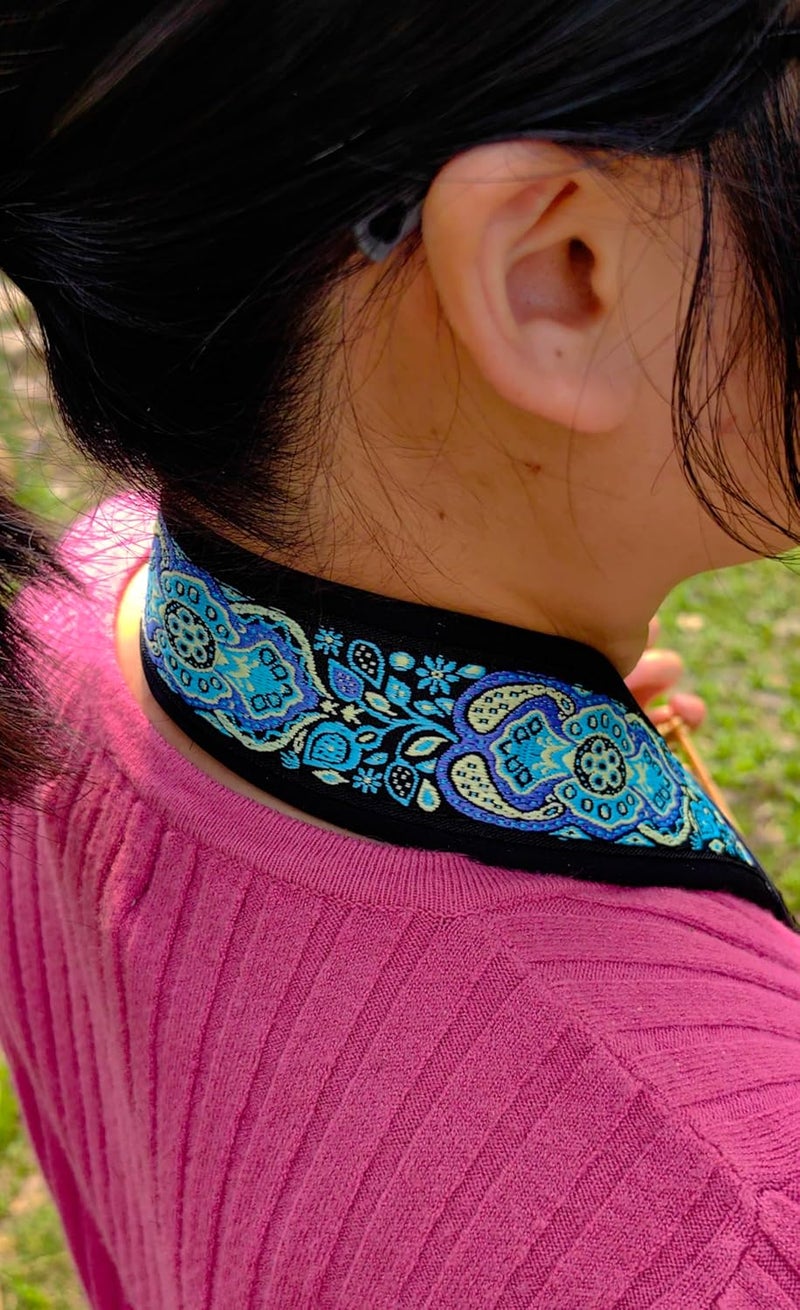 lightstar Store IRIN Embroidery Saxophone Neck Strap - (Comfort, Breathable, Metal Swivel Snap Hook) Sax Neck Strap for Alto Tenor - Image 5